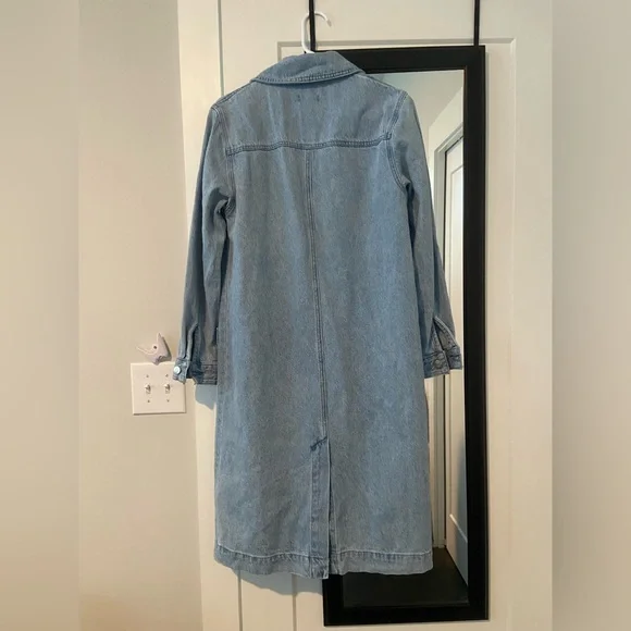 Denim Longline Jacket Forever 21 size Small - Picture 4 of 6